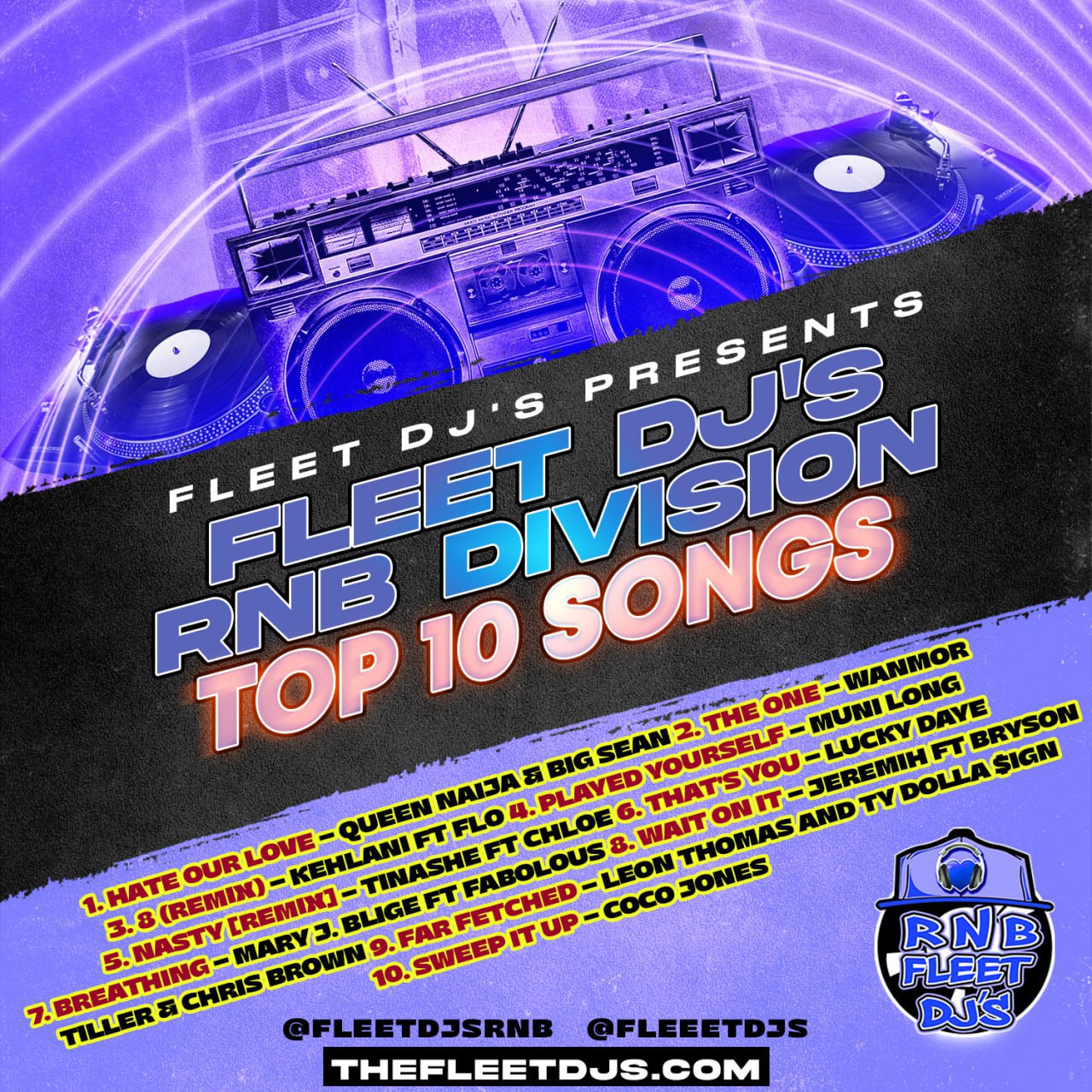 FLEET DJ’S RNB DIVISION PRESENTS TOP 10 PLAYLIST