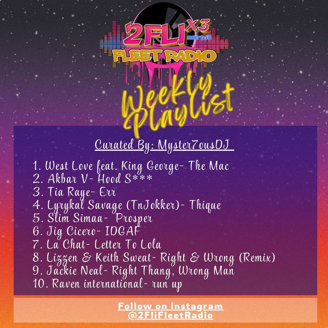 2FLI RADIO  PRESENTS TOP 10 PLAYLIST CURATED BY MYSTER7OUSDJ